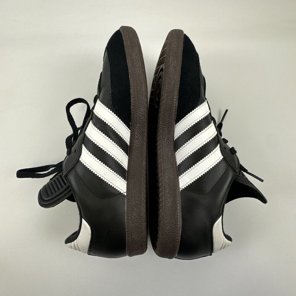 Adidas Samba Classic Indoor Soccer Shoe Sneaker Black White Stripes Men 8.5 W9.5 - Picture 9 of 12